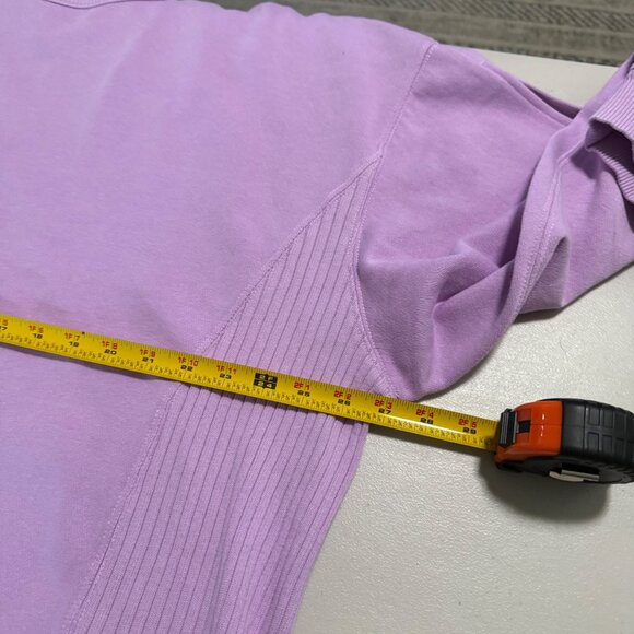 Aerie Chill Cozy Oversized Crew Purple Pullover Sweatshirt Womens size XL NEW - Picture 8 of 9